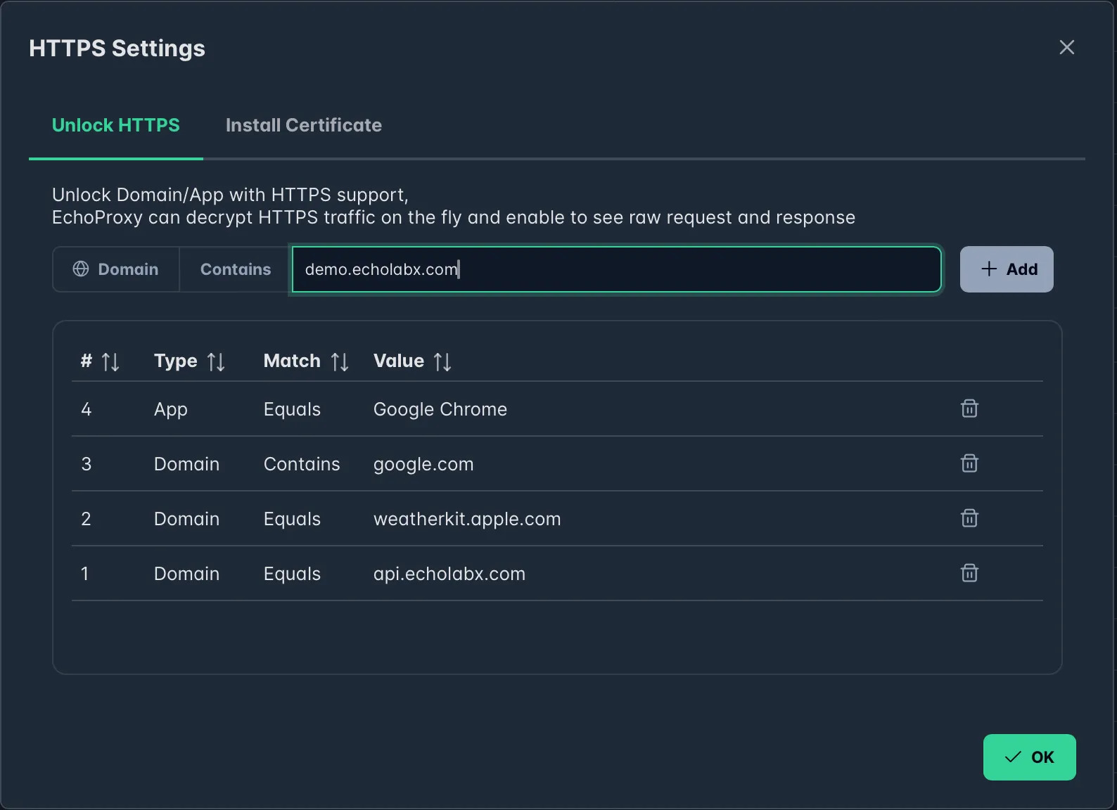 HTTPS Settings